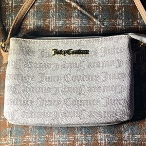 Juicy Couture Cream and Tan Crossbody Bag